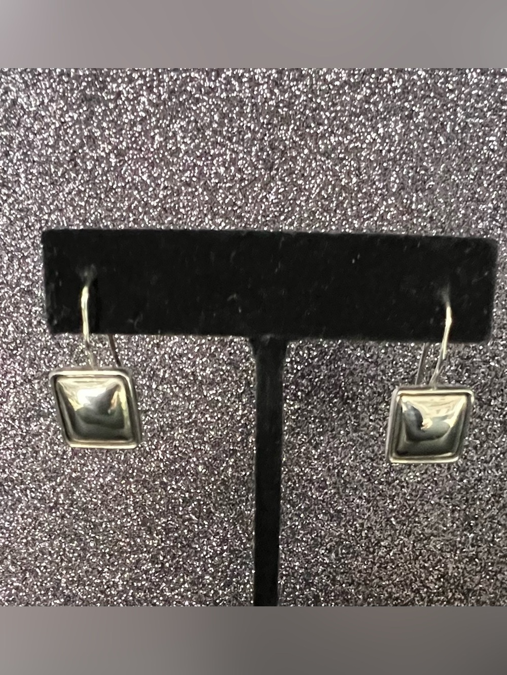 Retired Silpada Domed Sterling Silver Drop Earrings W0144